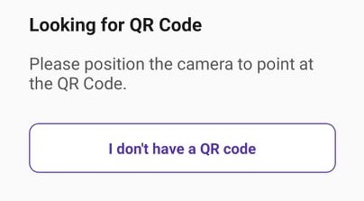 I don&#39;t have a QR code