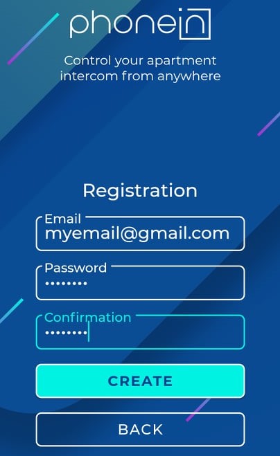 Phonein Registration Page